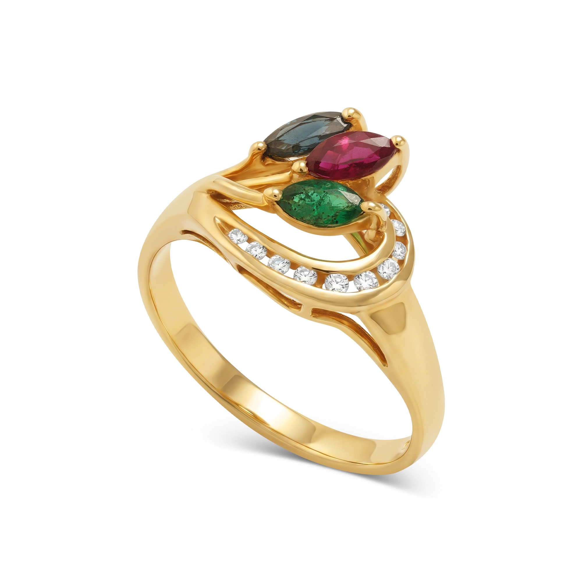 PP RG01423%201 Cluster Ring in 18K Gold