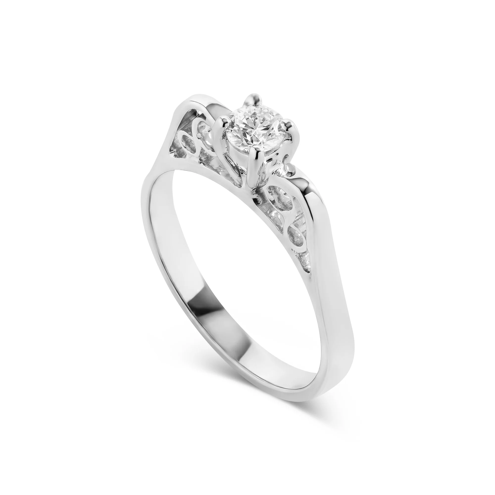 PP RG04386%201 Solitaire Ring in 18K Gold